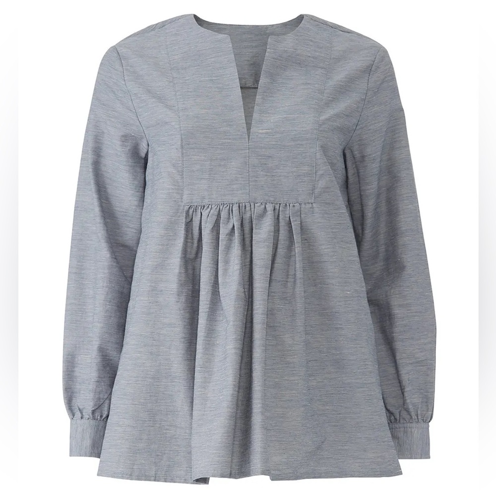 CO. Collection Front Bib Blouse